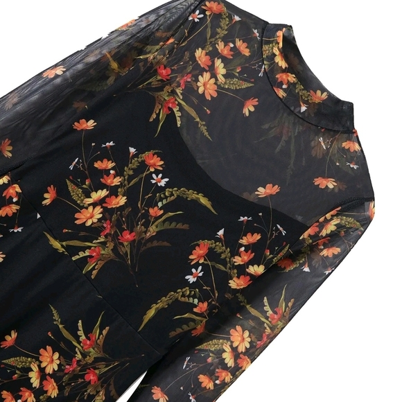 Floral Black Dress - Picture 5 of 7